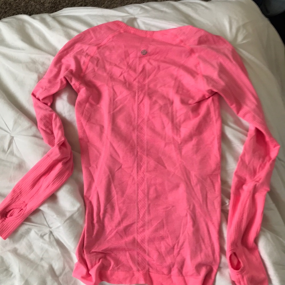 Lululemon long sleeve in hot pink